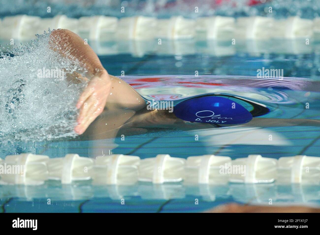 NUOTO - CAMPIONATI FRANCESI 2013 - RENNES (FRA) - GIORNO 2 - 10/04/2013 - FOTO STEPHANE KEMPINAIRE / KMSP / DPPI - UOMINI 1500 M - FREESTYLE - DAMIEN JOLY (FRA) Foto Stock