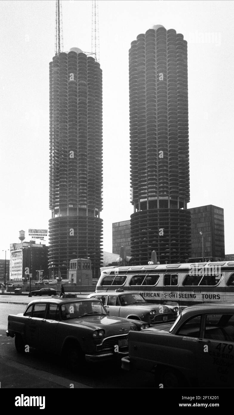 Urban Landscape, Chicago, Illinois, USA, 1977 Foto Stock