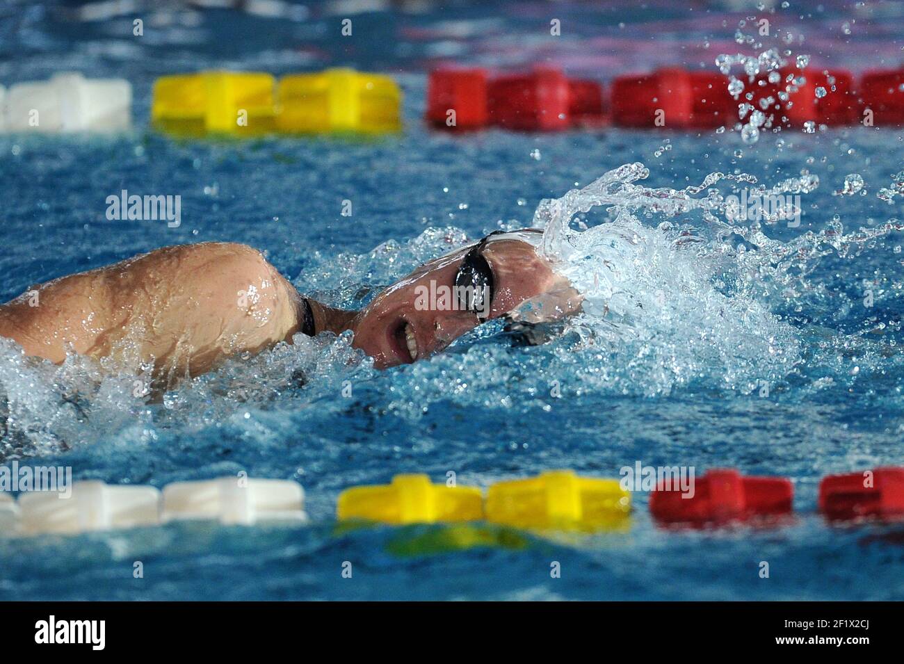 NUOTO - CAMPIONATI FRANCESI 2013 - RENNES (FRA) - GIORNO 6 - 14/04/2013 - FOTO STEPHANE KEMPINAIRE / KMSP / DPPI - FREESTYLE 1500 M - AURELIE MULLER (FRA) Foto Stock