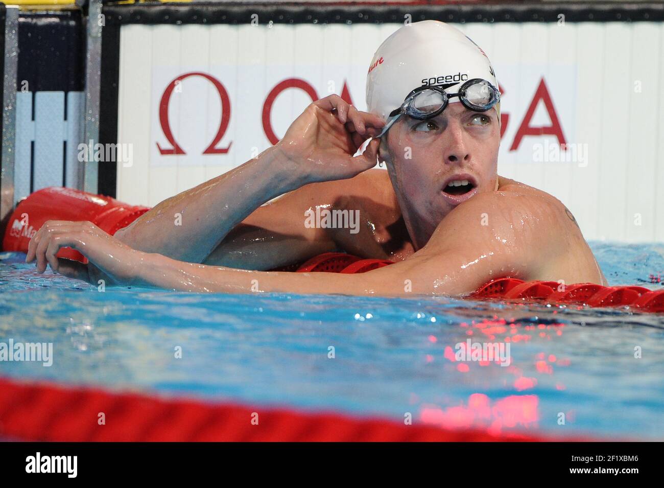 Nuoto - Campionati del mondo Fina 2013 - Barcellona , SPAGNA - giorno 15 - 3/08/2013 - Foto STEPHANE KEMPINAIRE / KMSP / DPPI - uomini 1500 m Freestyle - Jaeger Connor (USA) Foto Stock