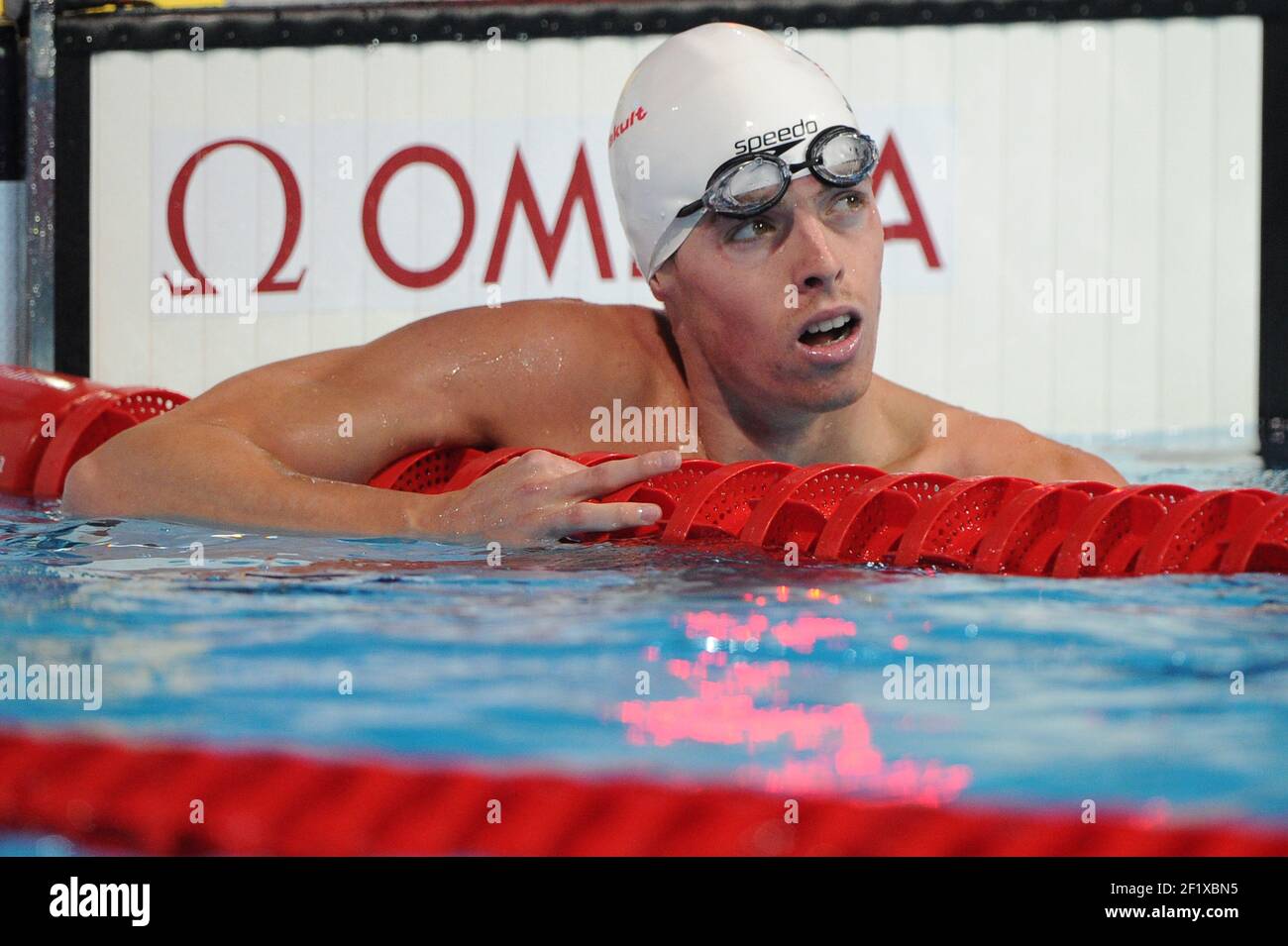 Nuoto - Campionati del mondo Fina 2013 - Barcellona , SPAGNA - giorno 15 - 3/08/2013 - Foto STEPHANE KEMPINAIRE / KMSP / DPPI - uomini 1500 m Freestyle - Jaeger Connor (USA) Foto Stock