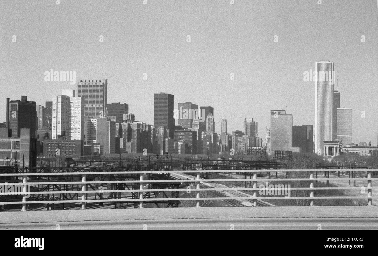 Chicago, il Sityscape, Stati Uniti, 1977 Foto Stock