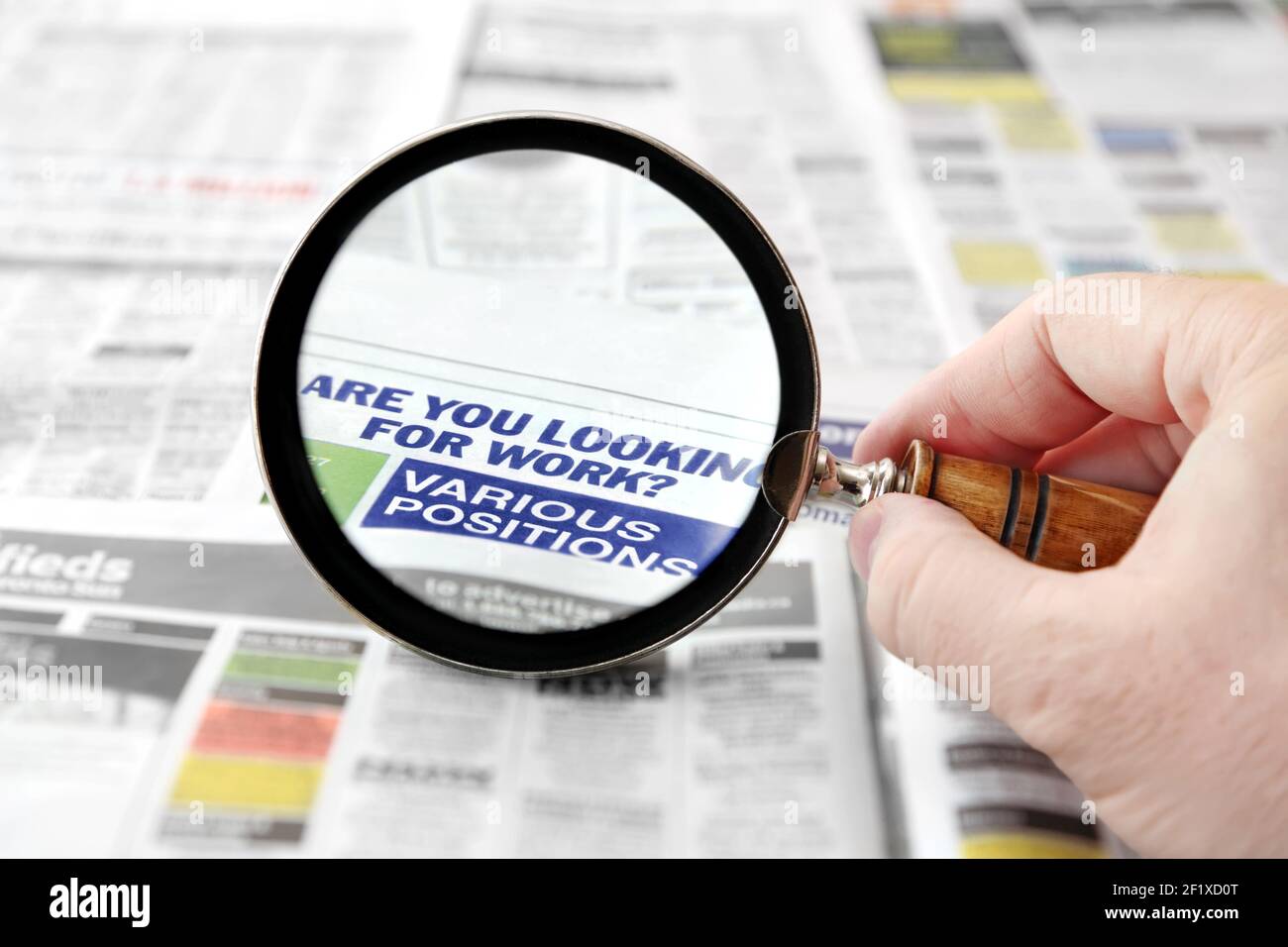 Cercando lavoro Foto Stock