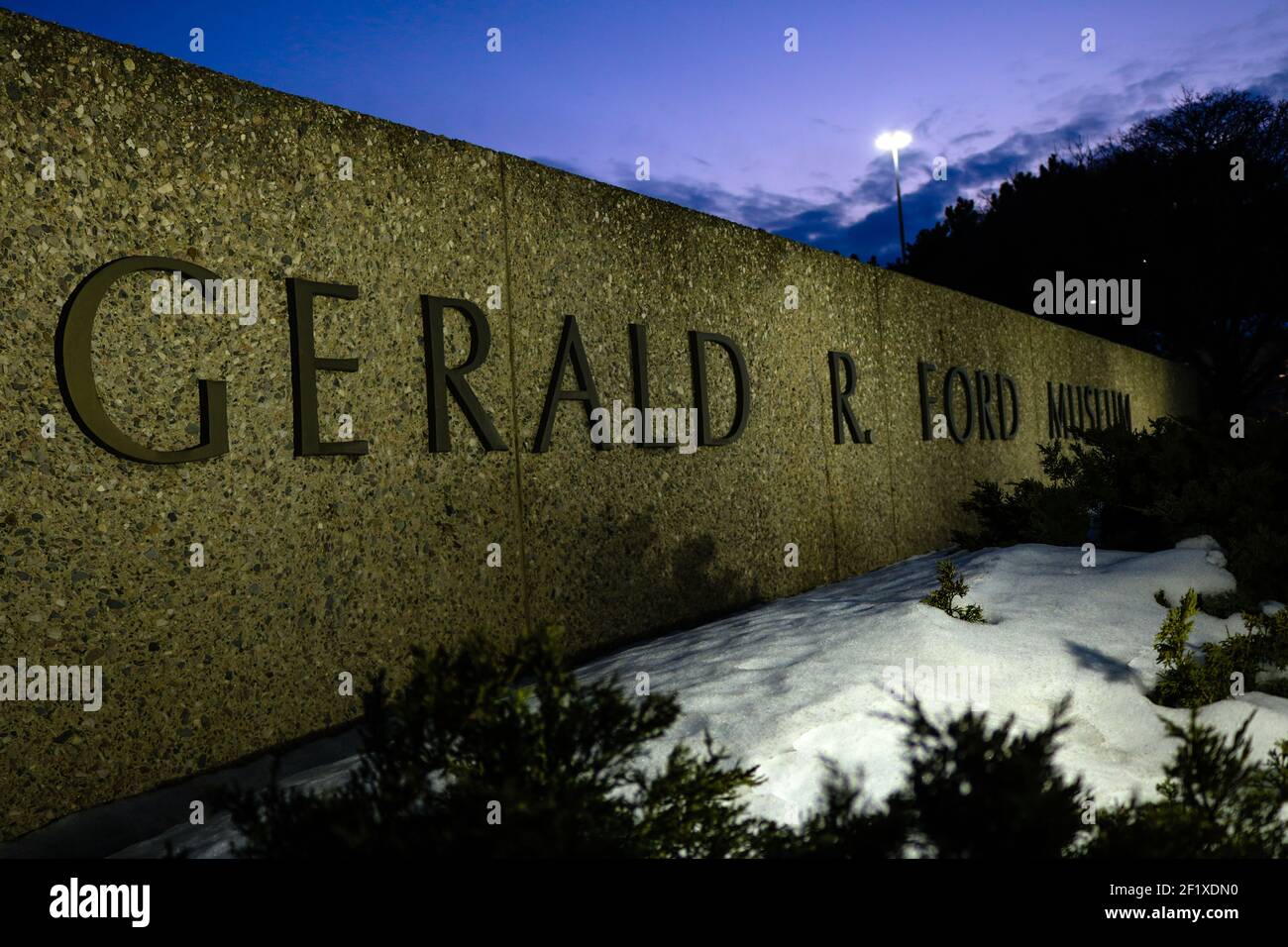 Gerald R Ford Museum; Grand Rapids, MI Foto Stock