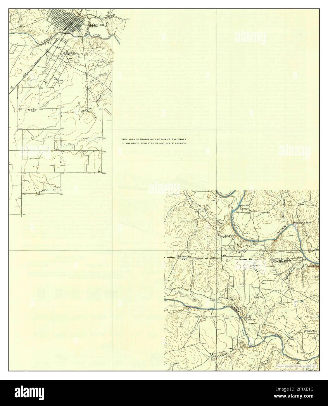Mappa di paint rock texas immagini e fotografie stock ad alta risoluzione Alamy