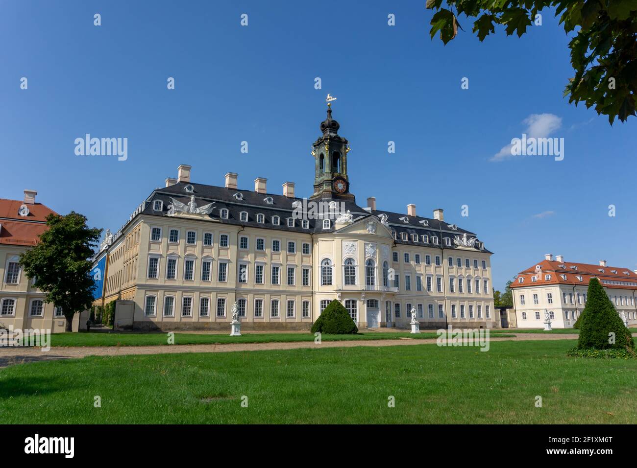 Il castello di Hubertusburg in Sassonia Foto Stock