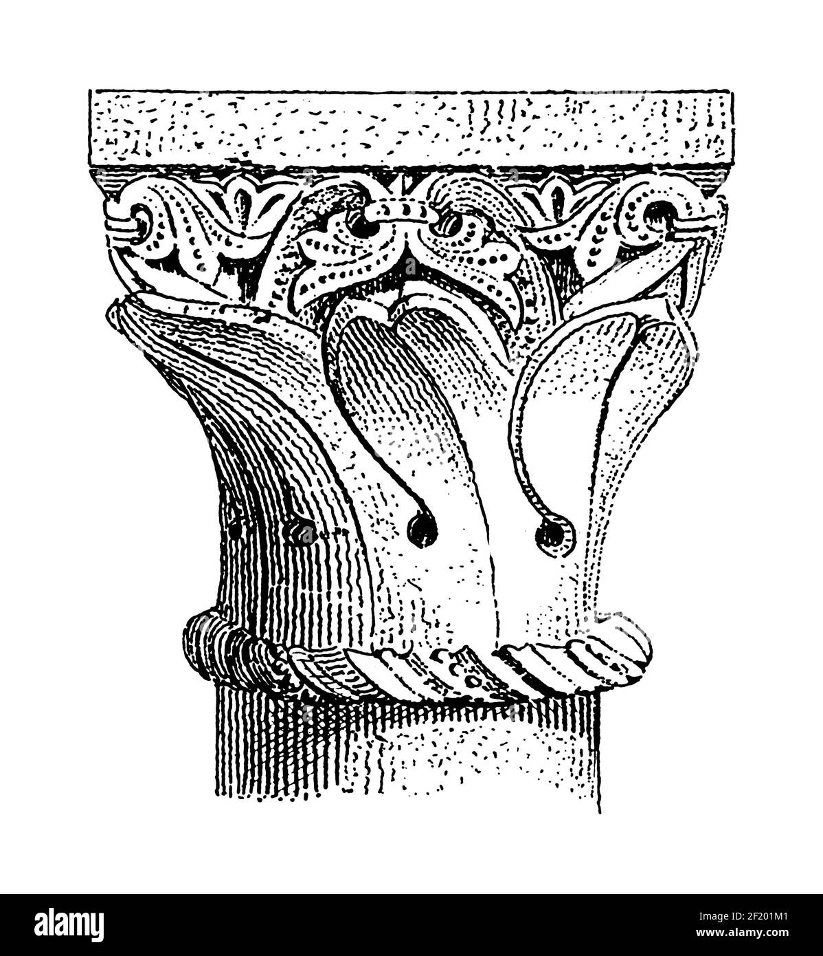Antica incisione del XIX secolo della capitale di Basilea Munster. Pubblicato in Systematischer Bilder-Atlas zum Conversations-Lexikon, Ikonographische ency Foto Stock