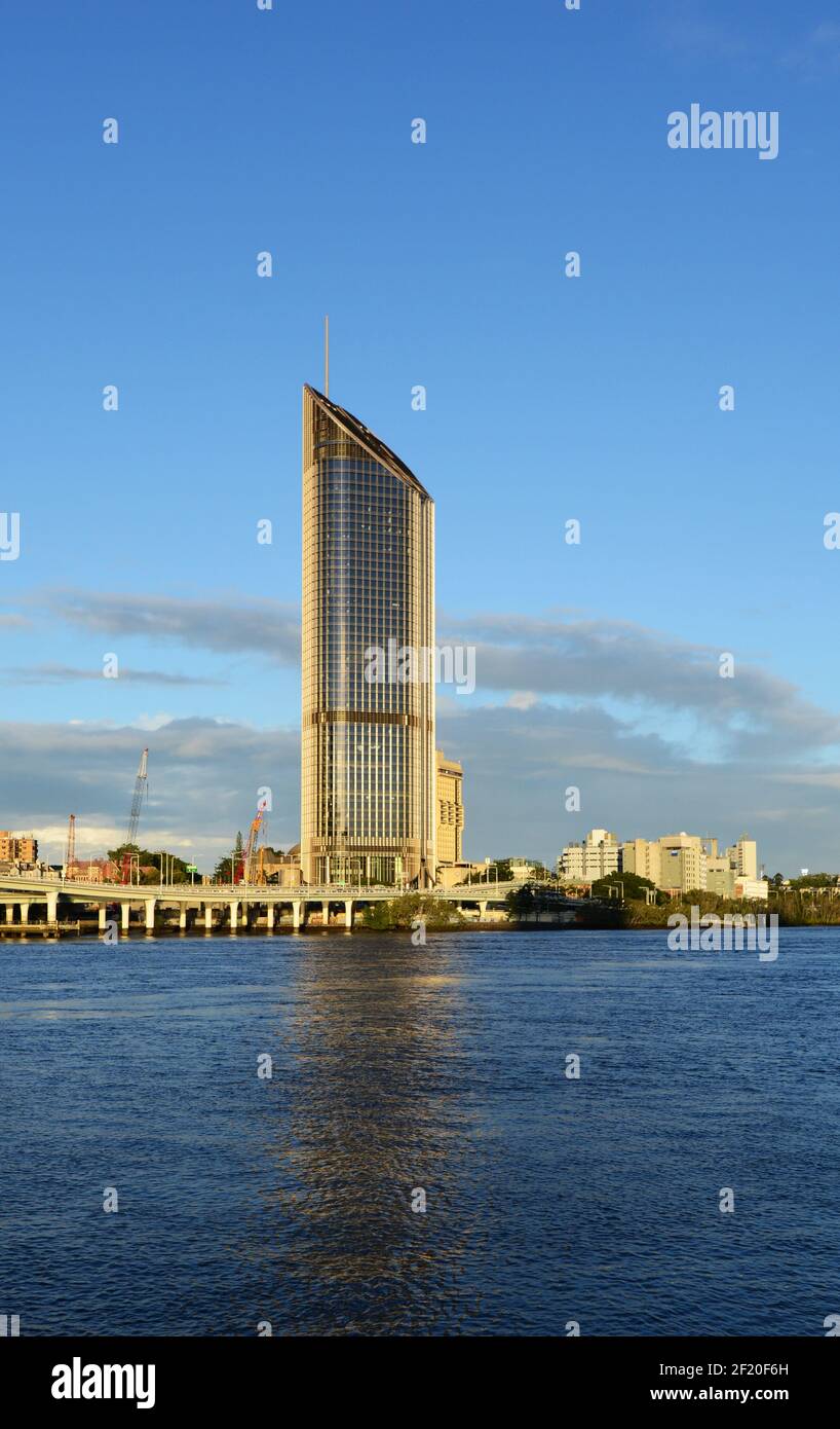 Il 1 grattacielo di William Street a Brisbane, Queensland, Australia. Foto Stock