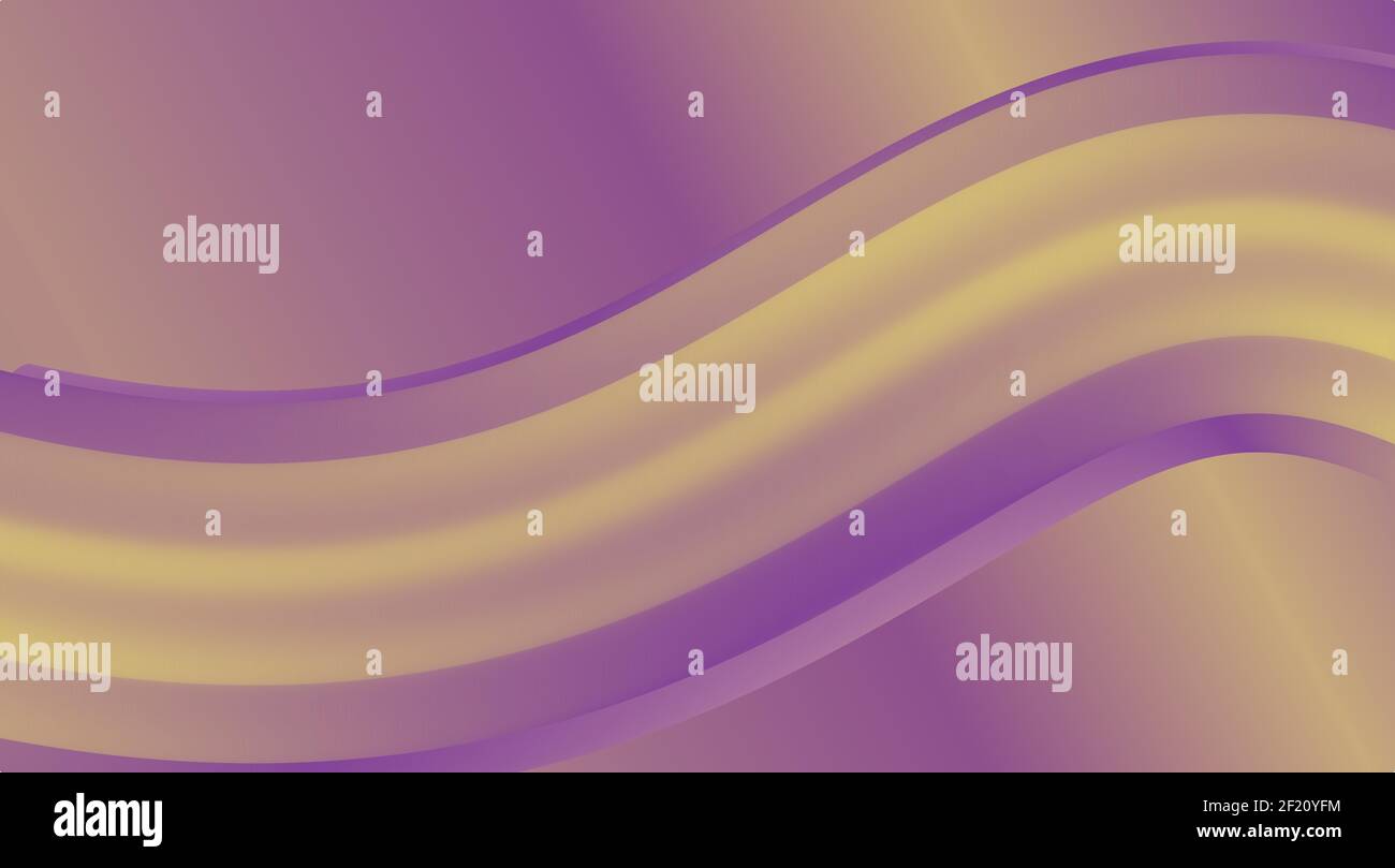 Colore viola e crema sfondo fluido gradiente ondulato, banner per la presentazione, landing page, sito web. Illustrazione Vettoriale