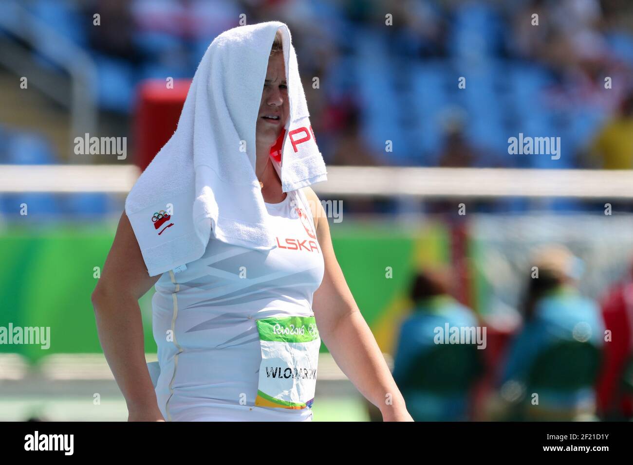 Anita WLODARCZYK (POL) compete in Women's Hammer Throw durante i Giochi Olimpici RIO 2016, Atletica, il 15 agosto 2016, a Rio, Brasile - Foto Eddy Lemaistre / KMSP / DPPI Foto Stock