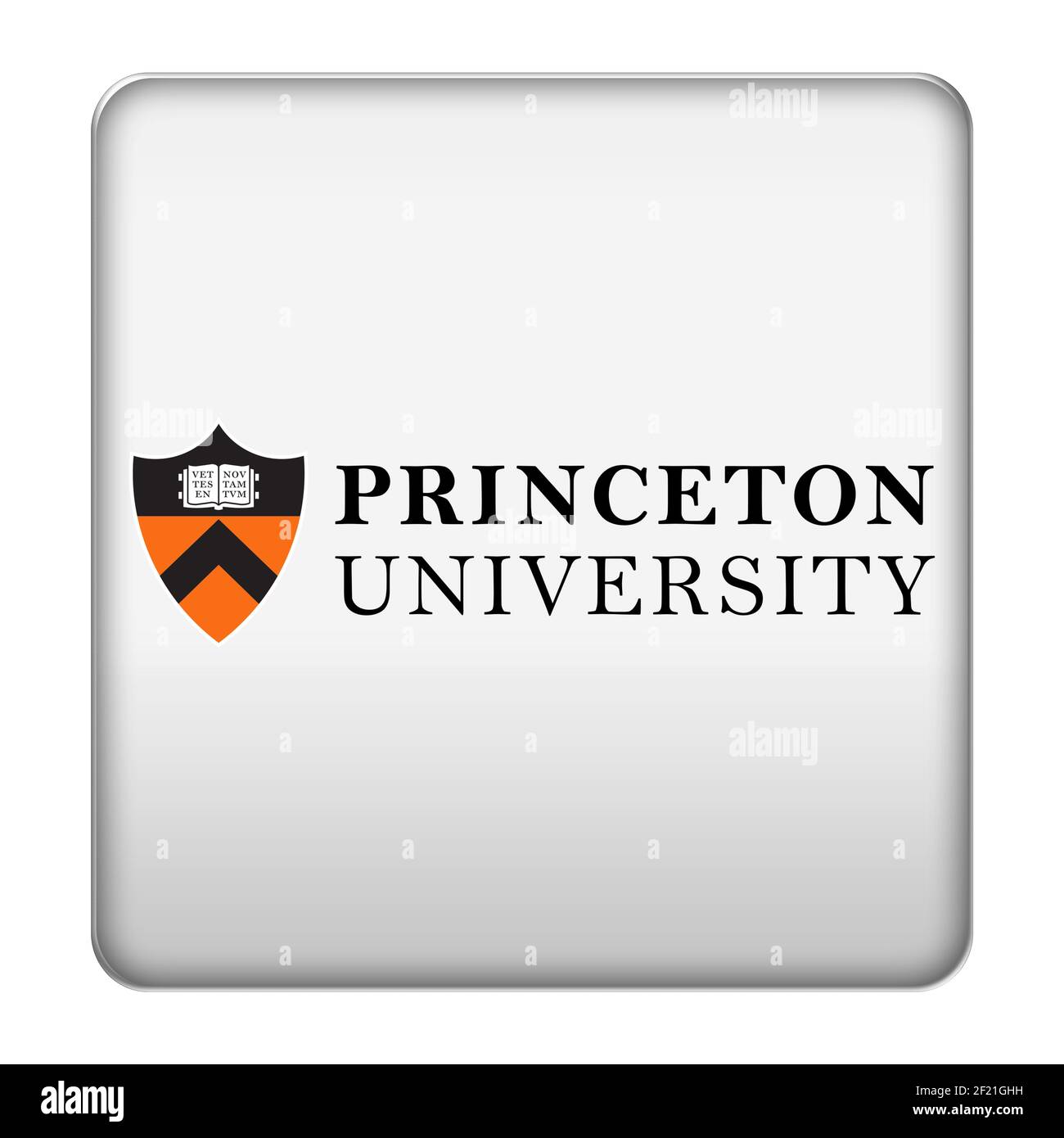 Scudo con logo della Princeton University Foto Stock