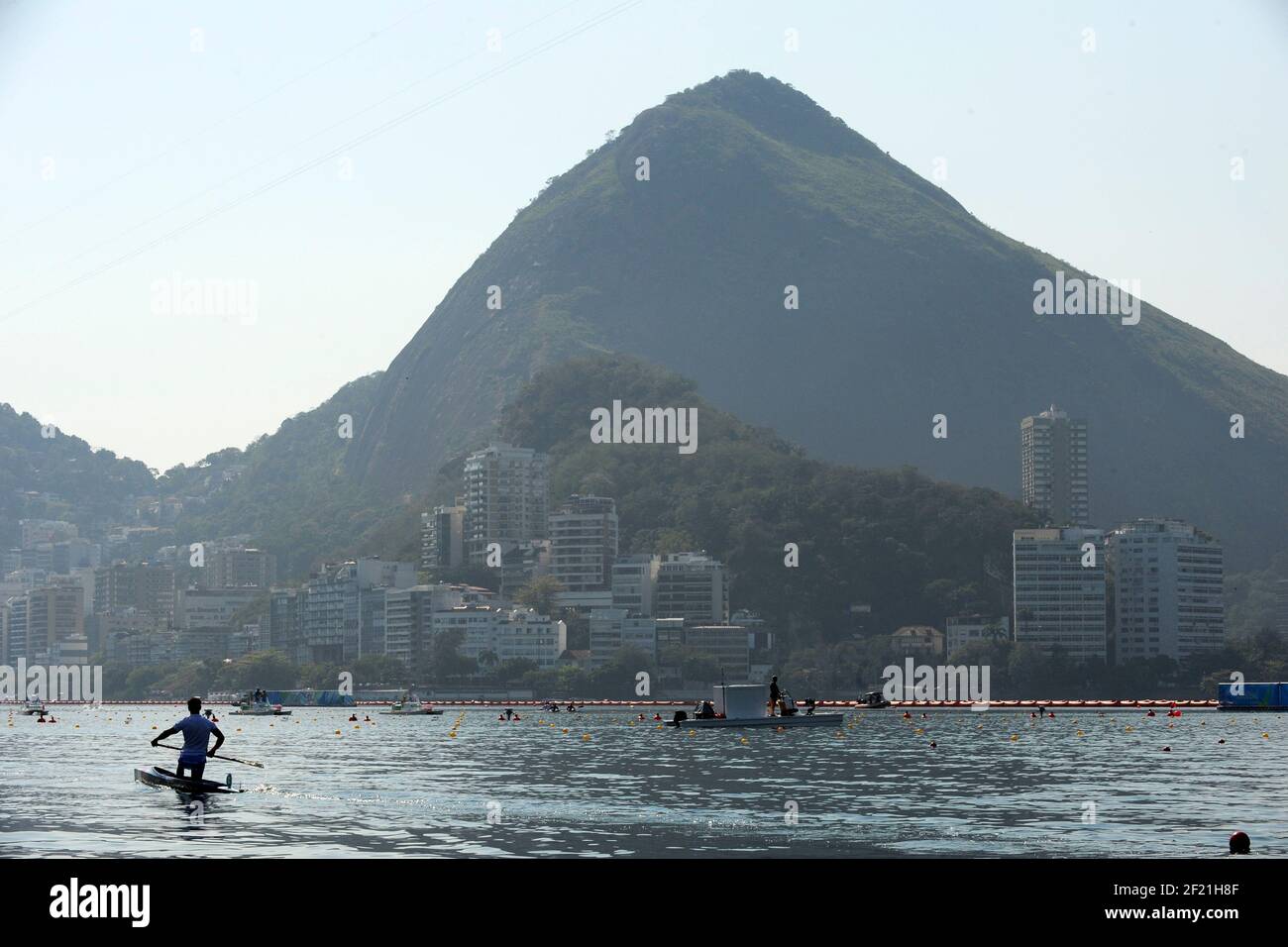 Ambiance Lagoa Stadium durante i Giochi Olimpici RIO 2016, Boxing, il 17 agosto 2016, a Rio, Brasile - Foto Jean Marie Hervio / KMSP / DPPI Foto Stock