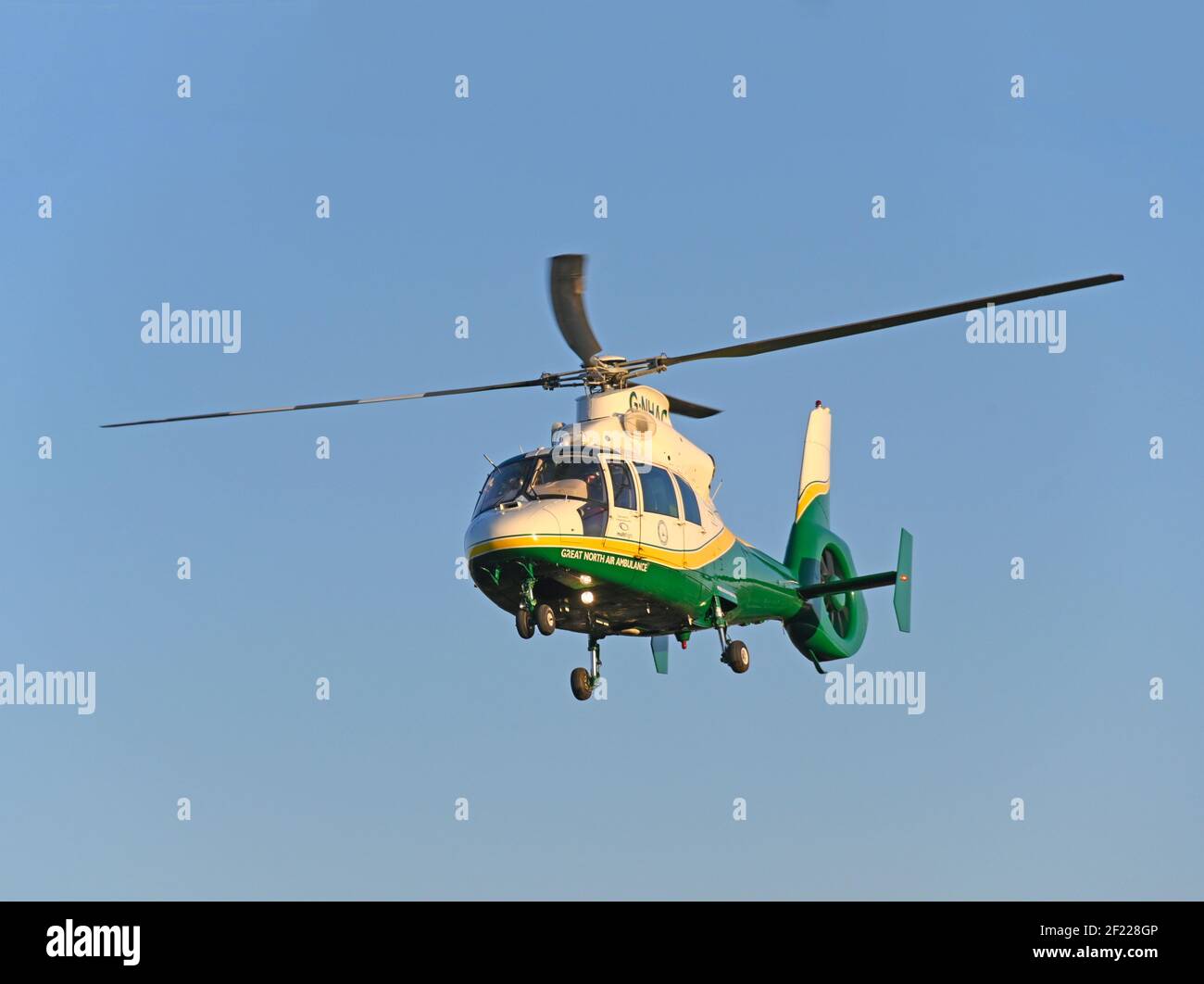 Great Northern Air Ambulance Service Helicopter, Eurocopter AS365 Dauphin N2, registrazione G-NHAC. Foto Stock