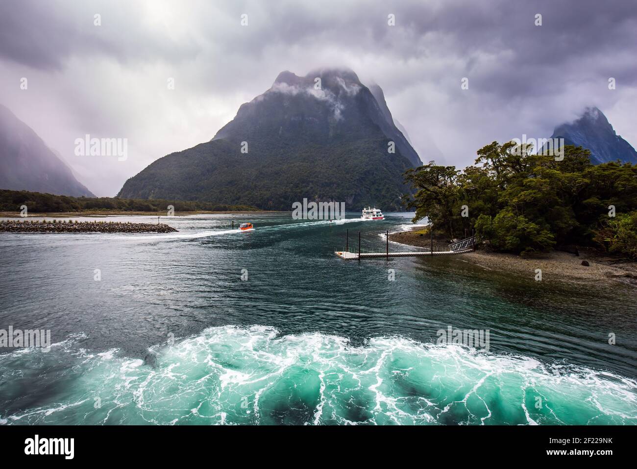 Il vento freddo dell'Antartide rovina l'acqua Foto Stock