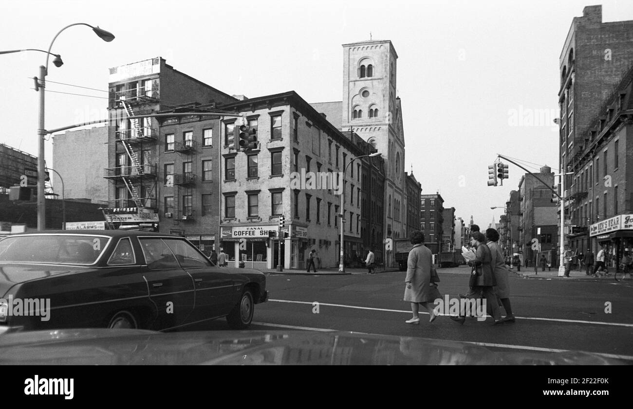 Città, New York, Stati Uniti, 1977 Foto Stock