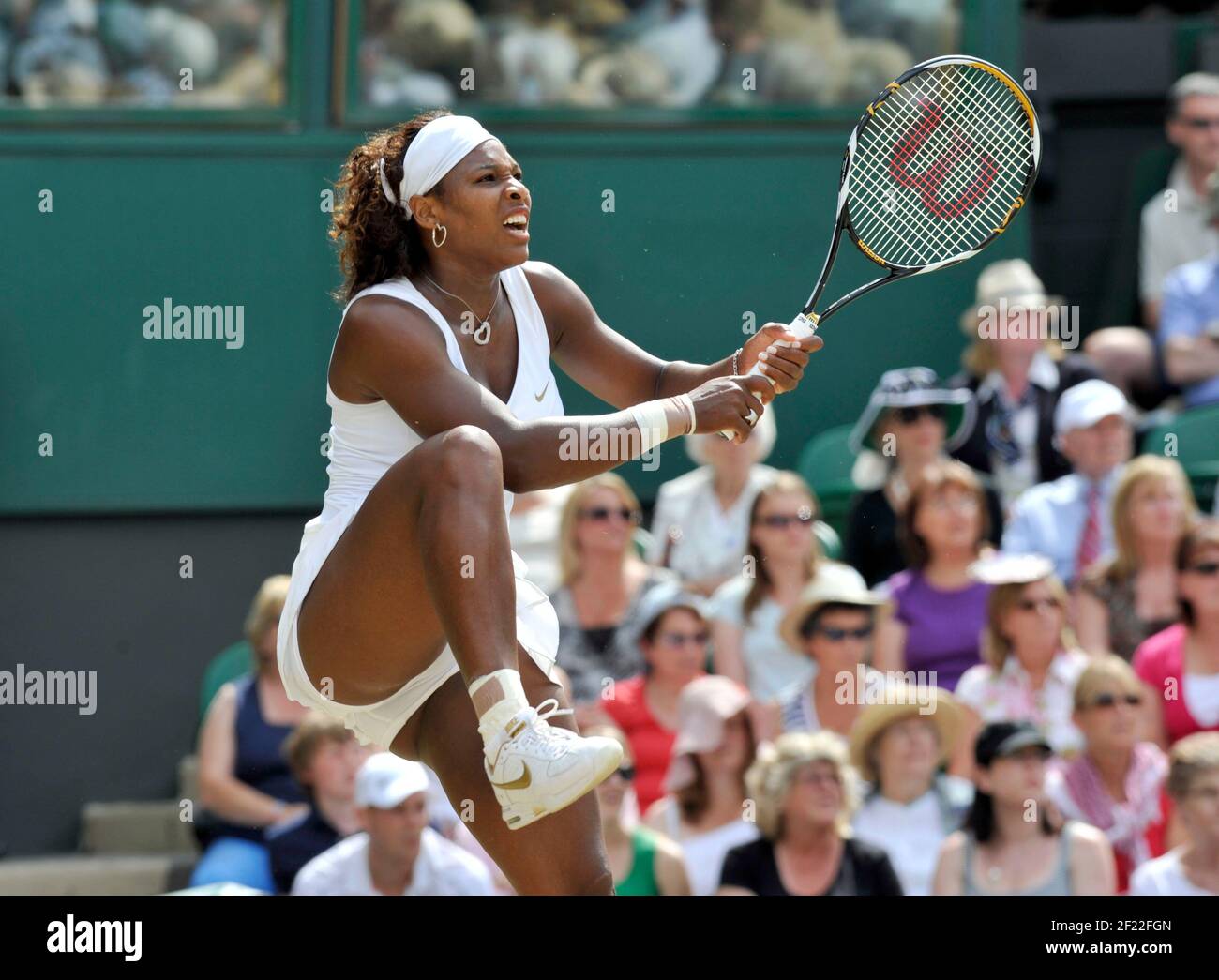 WIMBLEDON 2009 10° GIORNO. 3/7/09. DONNA, S FINALE SERENA WILLIAMS V VENERE WILLIAMS IMMAGINE DAVID ASHDOWN Foto Stock