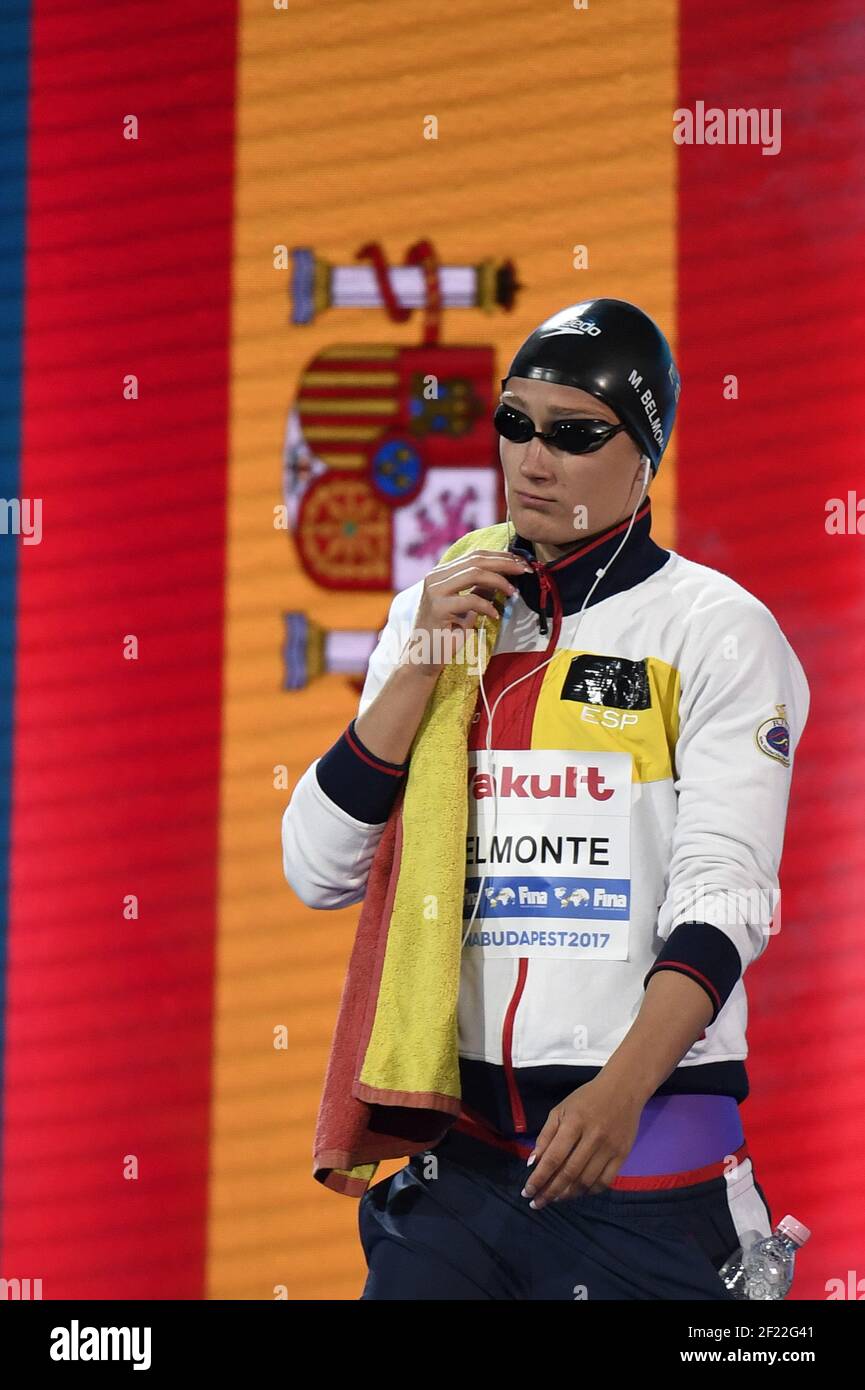 Mireia Belmonte Garcia (ESP) compete e vince la Medaglia d'Argento sulla finale Freestyle femminile di 1500 m durante il 17° Campionato del mondo FINA, alla Duna Arena, a Budapest, Ungheria, Day 12, Il 25 luglio 2017, Photo Stephane Kempinaire / KMSP / DPPI Foto Stock