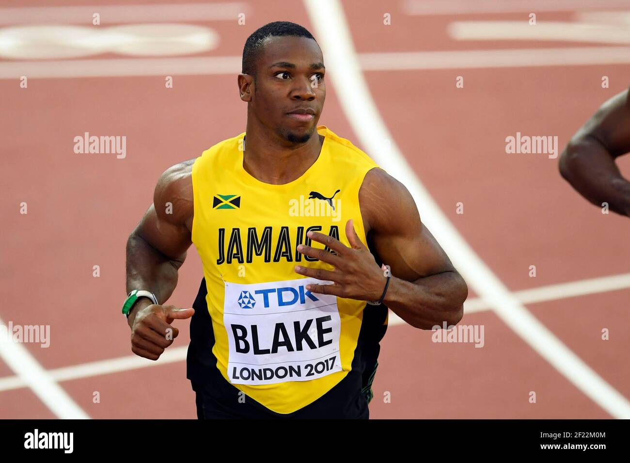 Yohan Blake (JAM) compete in 100 metri uomini durante i Campionati del mondo di atletica 2017, allo Stadio Olimpico, a Londra, Regno Unito, Day 1, Il 4 agosto 2017 - Foto Julien Crosnier / KMSP / DPPI Foto Stock