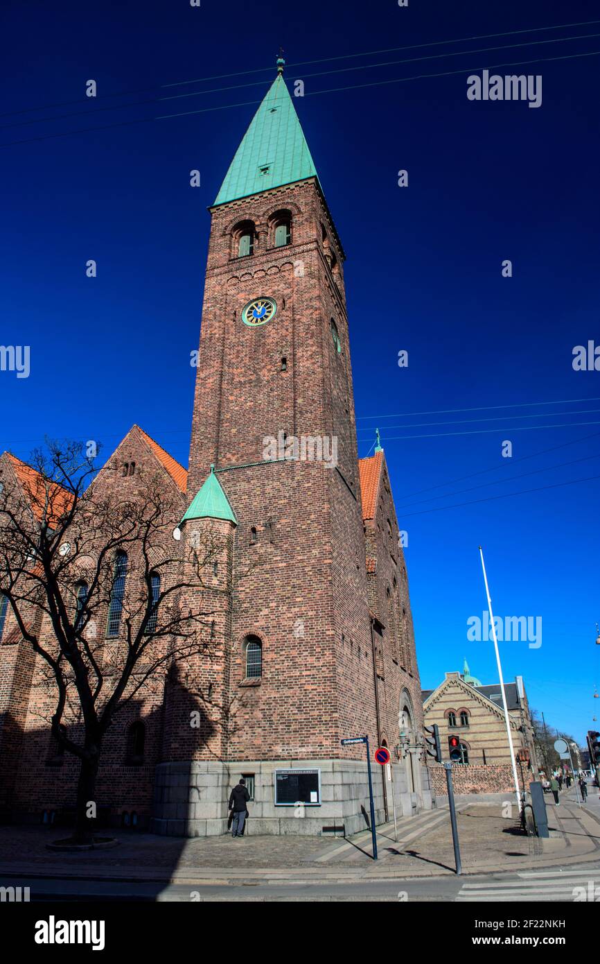 Chiesa di Sant'Andrea (Skt. Andreas Kirke (Sankt Andreas Kirke) è una chiesa luterana sulla Gothersgade di Copenhagen, in Danimarca, progettata dalla a Foto Stock