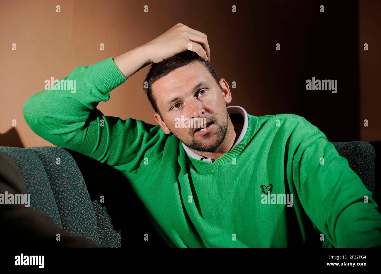 Steve Harmison del Durham County Cricket Club 13/4/2010. IMMAGINE DAVID ASHDOWN Foto Stock