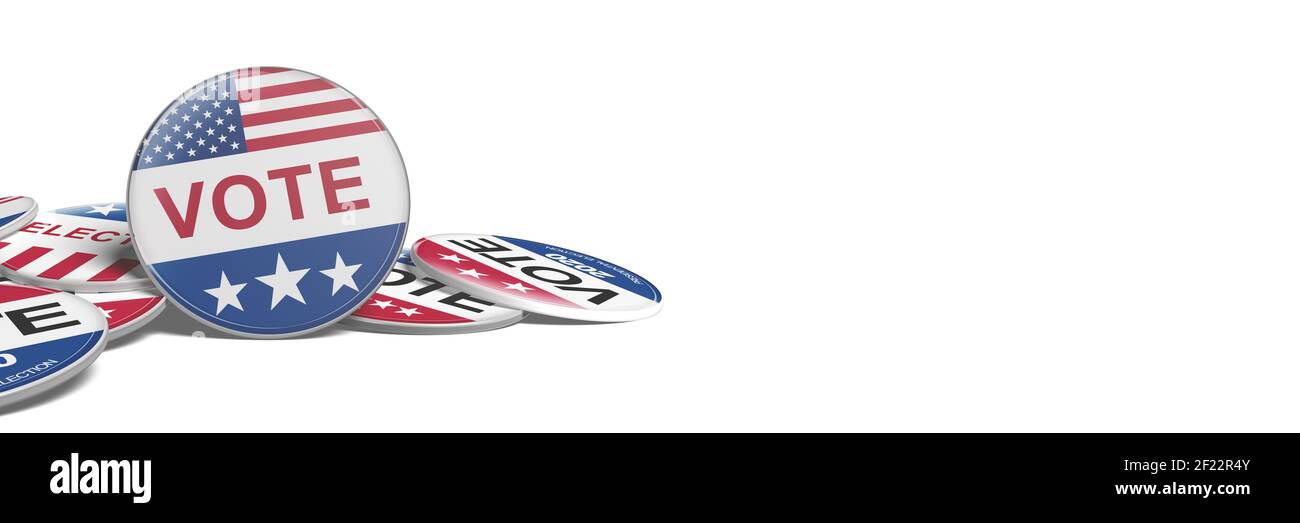 Voti le elezioni presidenziali del 2020 negli Stati Uniti d'America. Foto Stock
