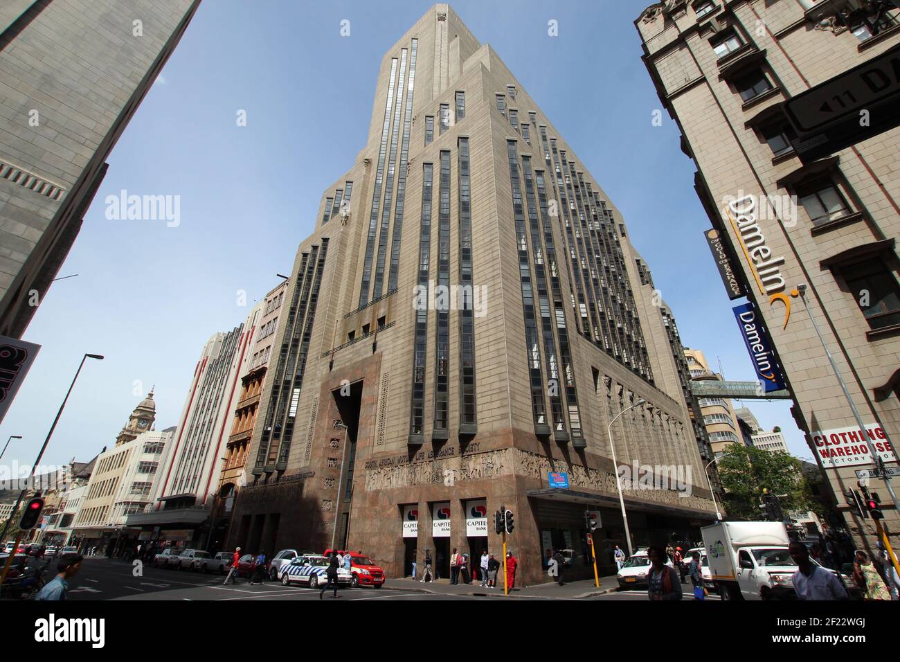 L'edificio reciproco a Città del Capo, Sud Africa Foto Stock
