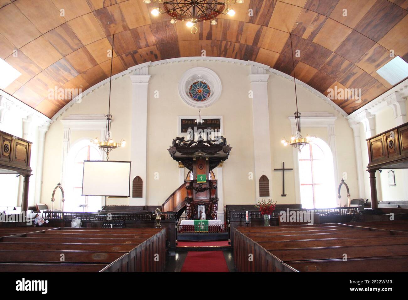 La Chiesa luterana a Città del Capo, Sud Africa Foto Stock