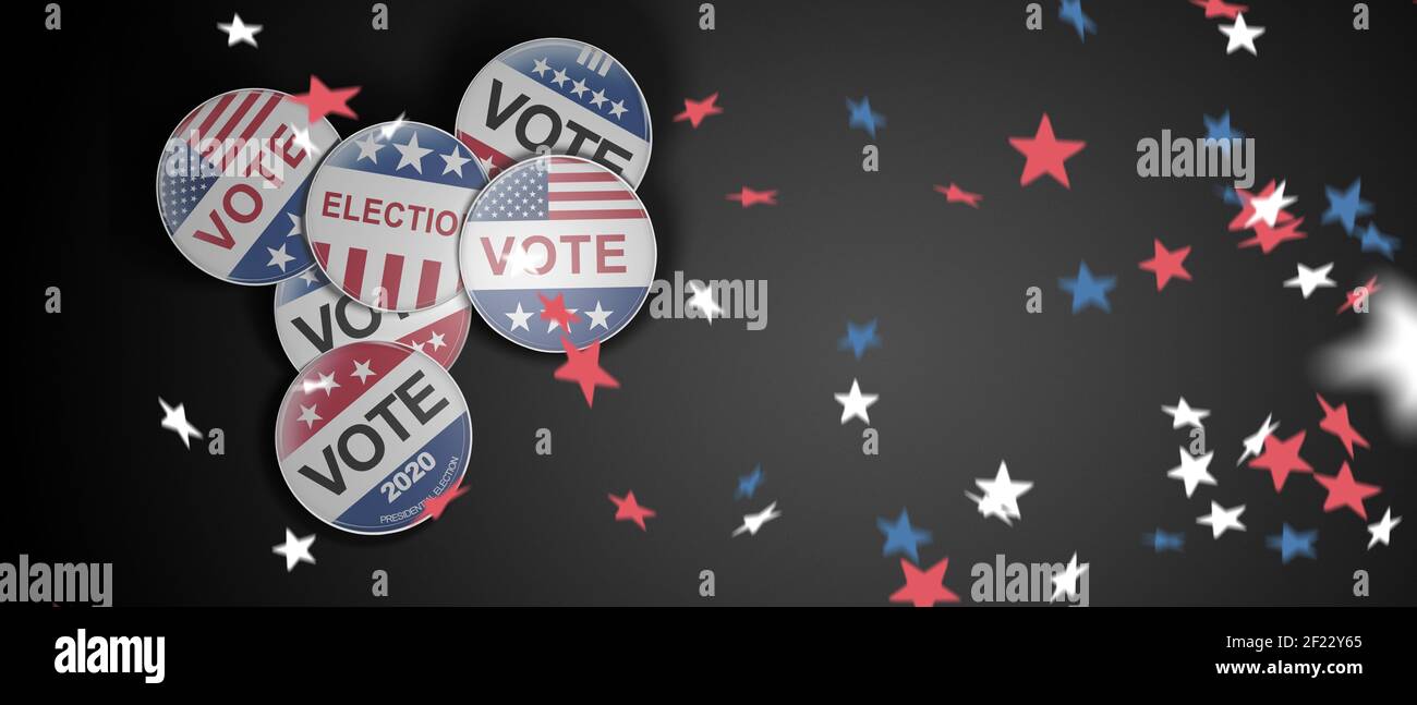 Voti le elezioni presidenziali del 2020 negli Stati Uniti d'America. Foto Stock