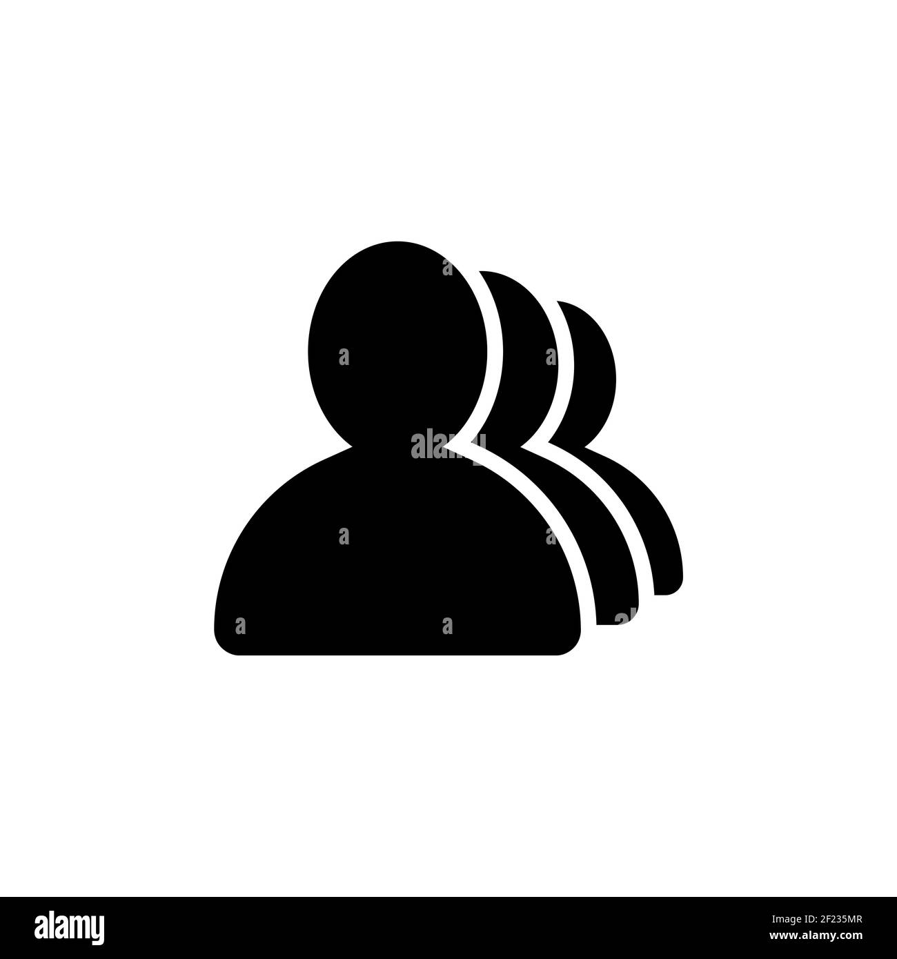 Icona persone del team. Gruppo di persone. Vettore EPS 10 Illustrazione Vettoriale