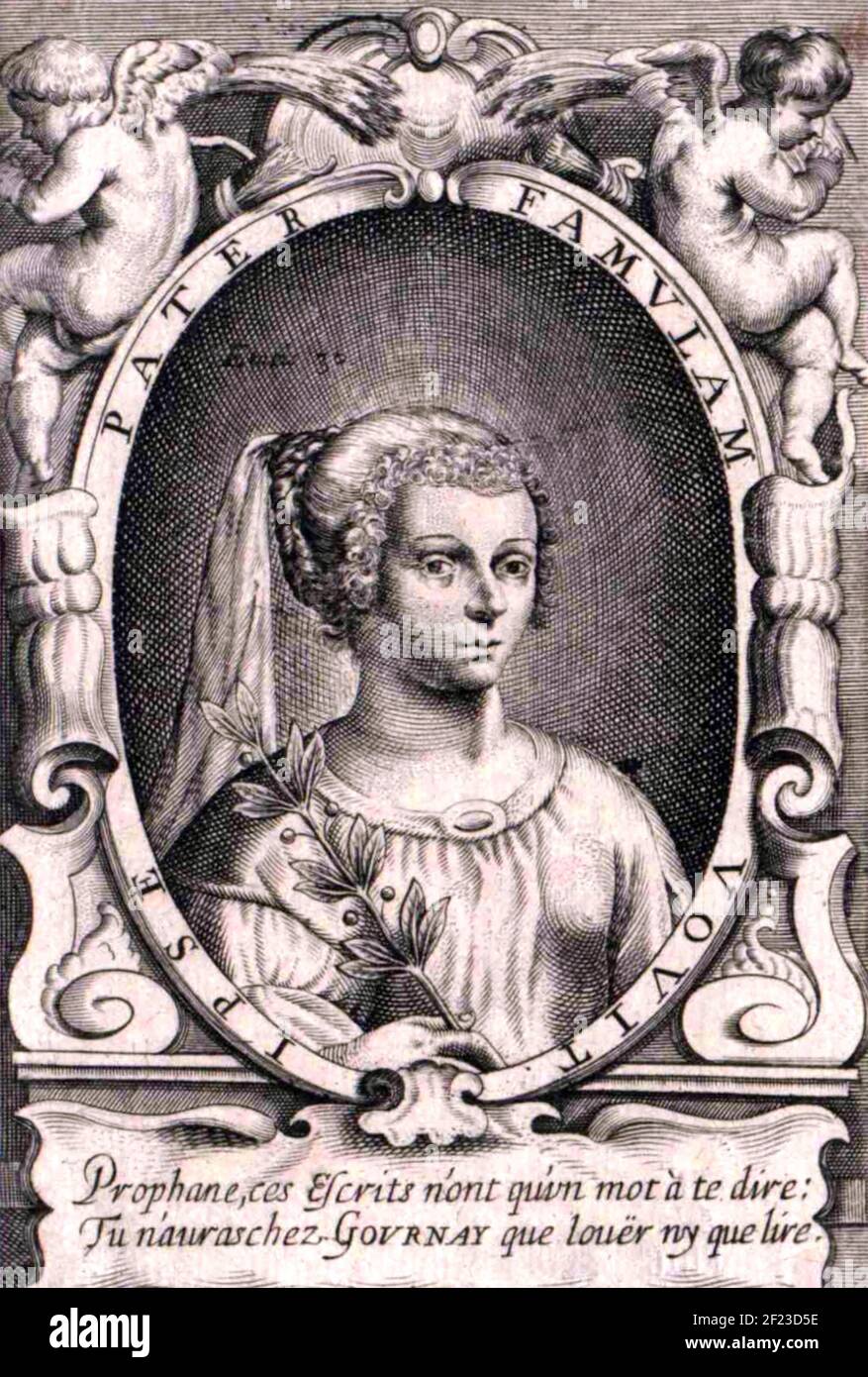 MARIE de GOURNAY (1565-1645) romanziere e femminista francese Foto Stock