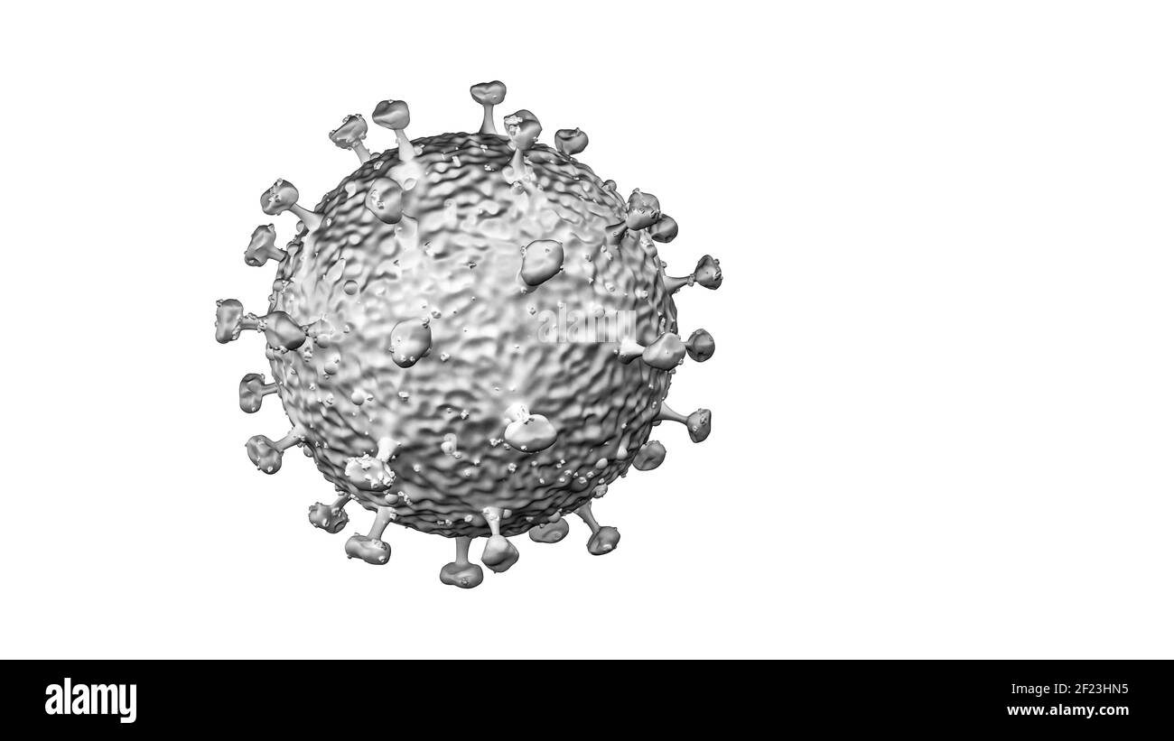 Simbolo del virus corona Foto Stock