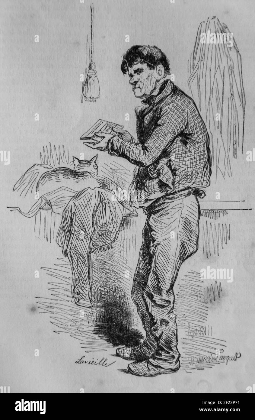 les français peints par eux-memes,eiteur n.j. philippart 1861 Foto Stock