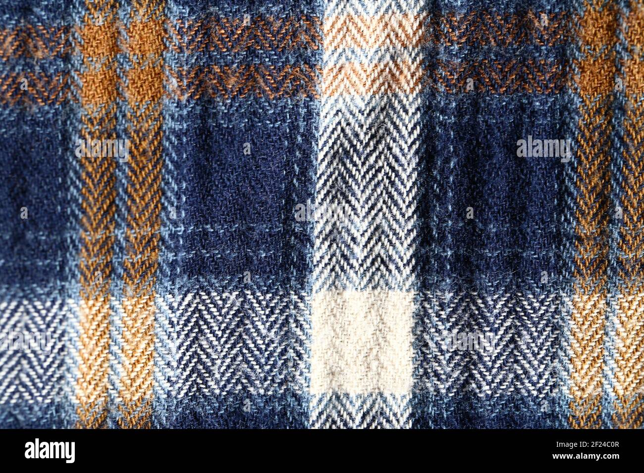 Texture Flannel colorato Closeup sfondo Foto Stock