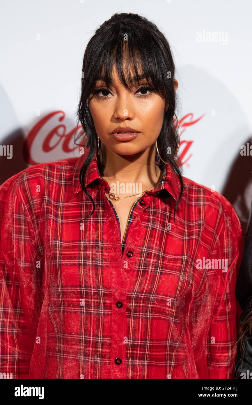 Londra, Regno Unito. 9 dicembre 2018. Leigh-Anne Pinnock of Little Mix durante il secondo giorno della Jingle Bell Ball 2018 della capitale con Coca-Cola all'O2 Arena, Londra Foto Stock