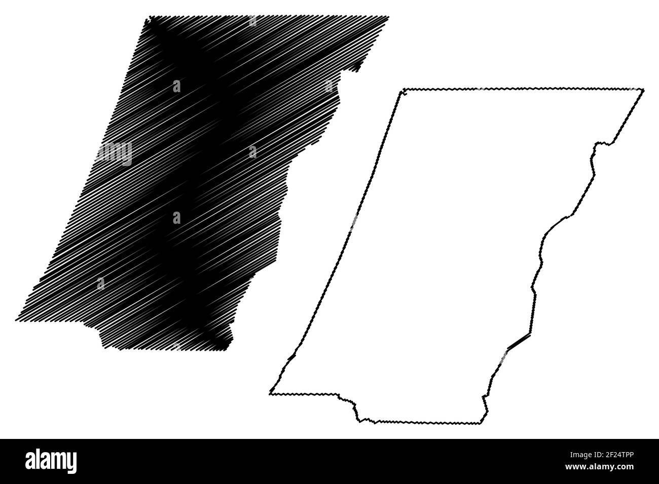 Cambria County, Commonwealth of Pennsylvania (Stati Uniti, Stati Uniti d'America, Stati Uniti, Stati Uniti, Stati Uniti) mappa vettoriale illustrazione, schizzo scrimolo Cambria m Illustrazione Vettoriale