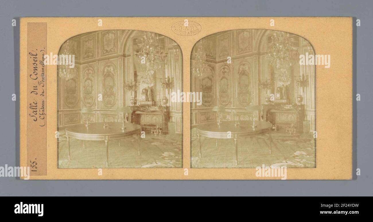 Sala del Consiglio (Chateau de Fontainebleau) .. Foto Stock