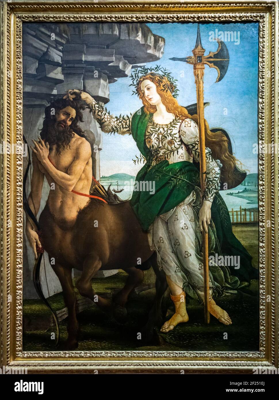 FIRENZE, TOSCANA/ITALIA - OTTOBRE 19 : Pallas e il Centauro nella Galleria degli Uffizi di Firenze il 19 ottobre 2019 Foto Stock