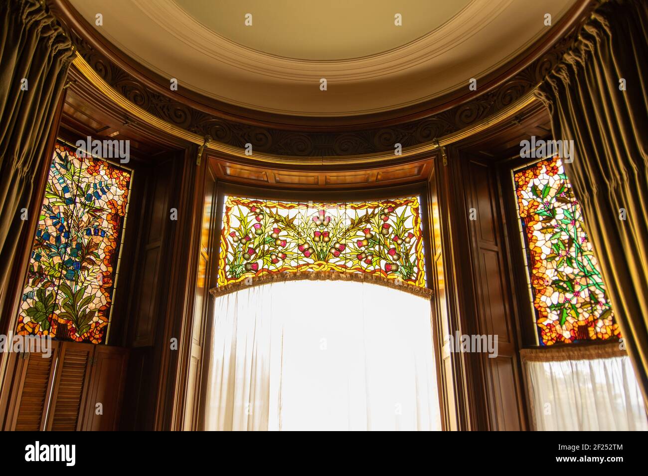 Craigdarroch Castle, un sito storico nazionale del Canada a Victoria, British Columbia, Canada Foto Stock