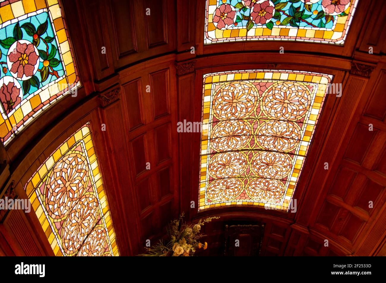 Craigdarroch Castle, un sito storico nazionale del Canada a Victoria, British Columbia, Canada Foto Stock