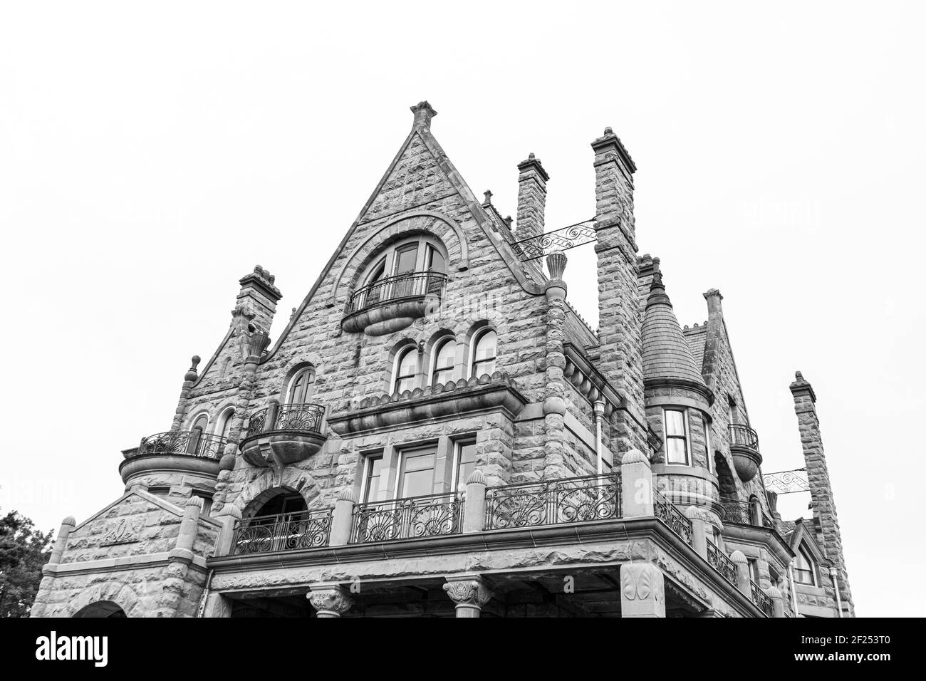 Craigdarroch Castle, un sito storico nazionale del Canada a Victoria, British Columbia, Canada Foto Stock