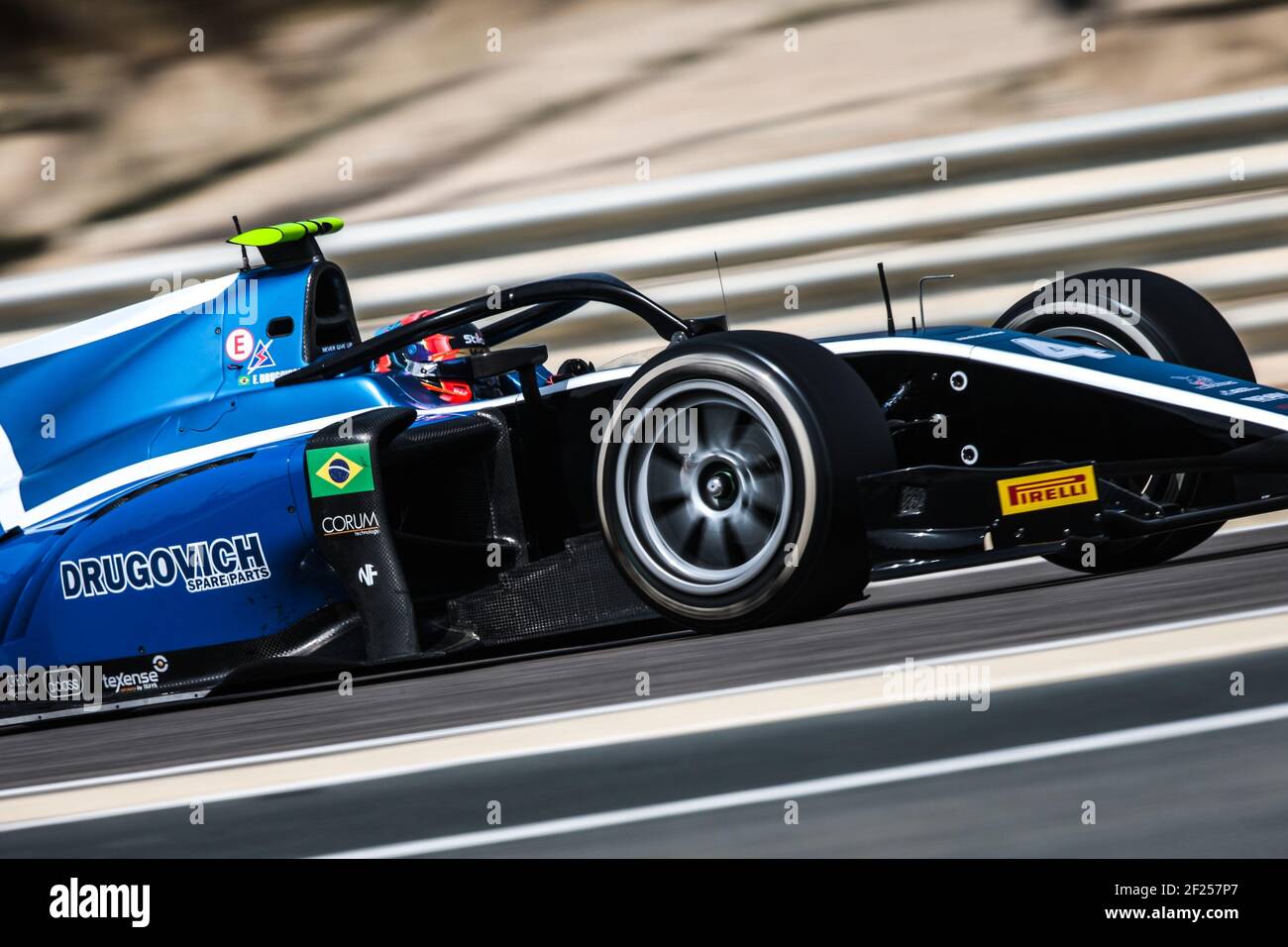 04 Drugovich Felipe (bra), UNI-Virtuosi Racing, Dallara F2, azione durante il Campionato FIA Formula 2 2021 test pre-stagione dall'8 al 10 marzo 2021 sul circuito Internazionale del Bahrain, a Sakhir, Bahrain - Foto Diederik van der Laan / Dutch Photo Agency / DPPI / LiveMedia Foto Stock