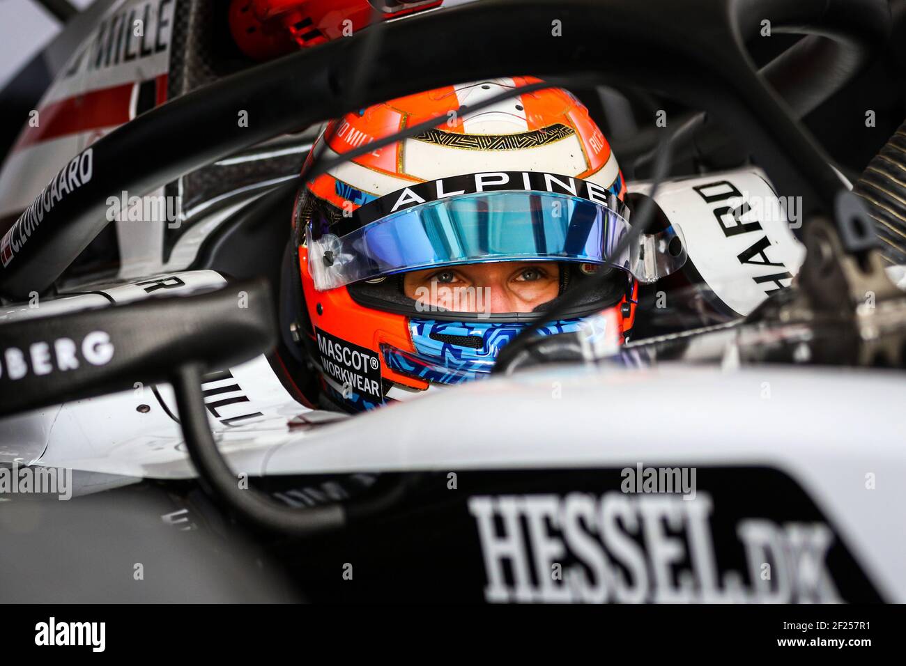 Lundgaard Christian (dnk), ART Grand Prix, Dallara F2, ritratto durante il Campionato FIA Formula 2 2021, test pre-stagione dall'8 al 10 marzo 2021 sul circuito Internazionale del Bahrain, a Sakhir, Bahrain - Foto Sebastiaan Rozendaal / Dutch Photo Agency / DPPI / LiveMedia Foto Stock