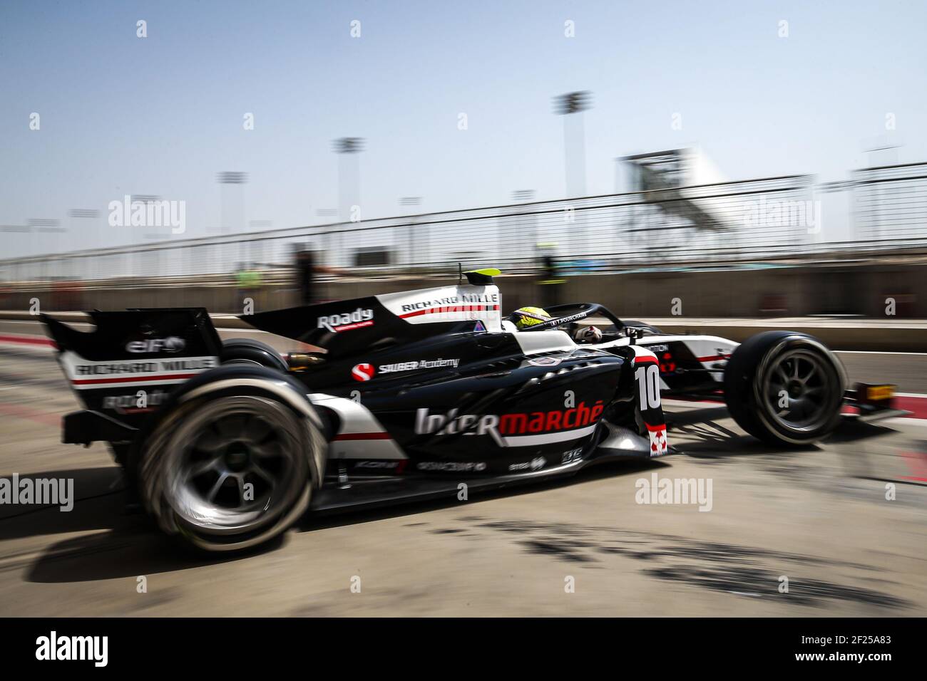10 Pourchaire Theo (fra), ART Grand Prix, Dallara F2, azione durante il campionato FIA Formula 2 2021 test pre-stagione dall'8 al 10 marzo 2021 sul circuito Internazionale del Bahrain, a Sakhir, Bahrain - Foto Sebastiaan Rozendaal / Dutch Photo Agency / DPPI / LiveMedia Foto Stock