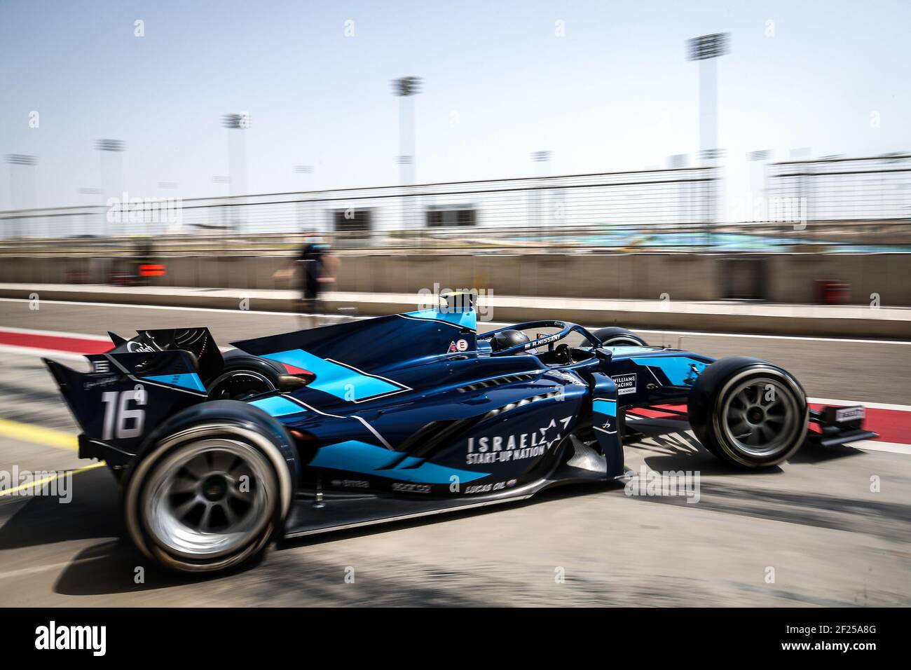 16 Nissany Roy (isr), DAMS, Dallara F2, azione durante il Campionato FIA Formula 2 2021 prova pre-stagione dall'8 al 10 marzo 2021 sul circuito Internazionale del Bahrain, a Sakhir, Bahrain - Foto Sebastiaan Rozendaal / Dutch Photo Agency / DPPI / LiveMedia Foto Stock