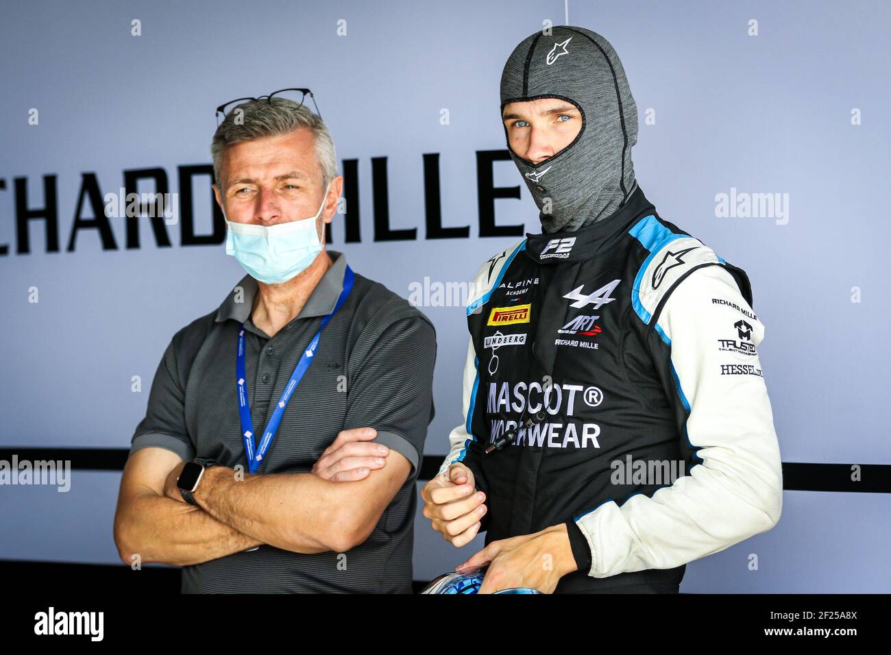 Lundgaard Christian (dnk), ART Grand Prix, Dallara F2, ritratto durante il Campionato FIA Formula 2 2021, test pre-stagione dall'8 al 10 marzo 2021 sul circuito Internazionale del Bahrain, a Sakhir, Bahrain - Foto Sebastiaan Rozendaal / Dutch Photo Agency / DPPI / LiveMedia Foto Stock