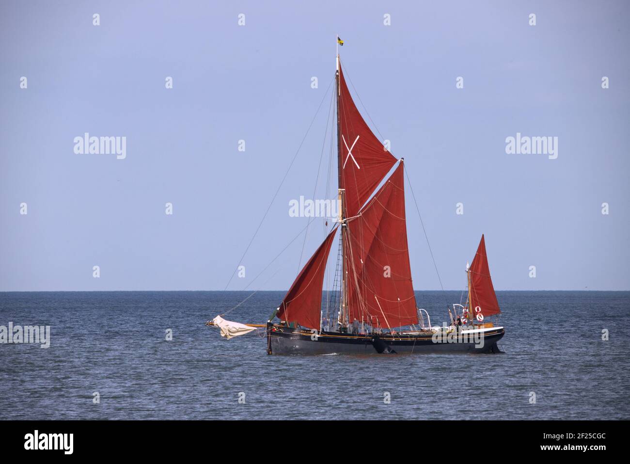 Thames chiatta a vela Foto Stock