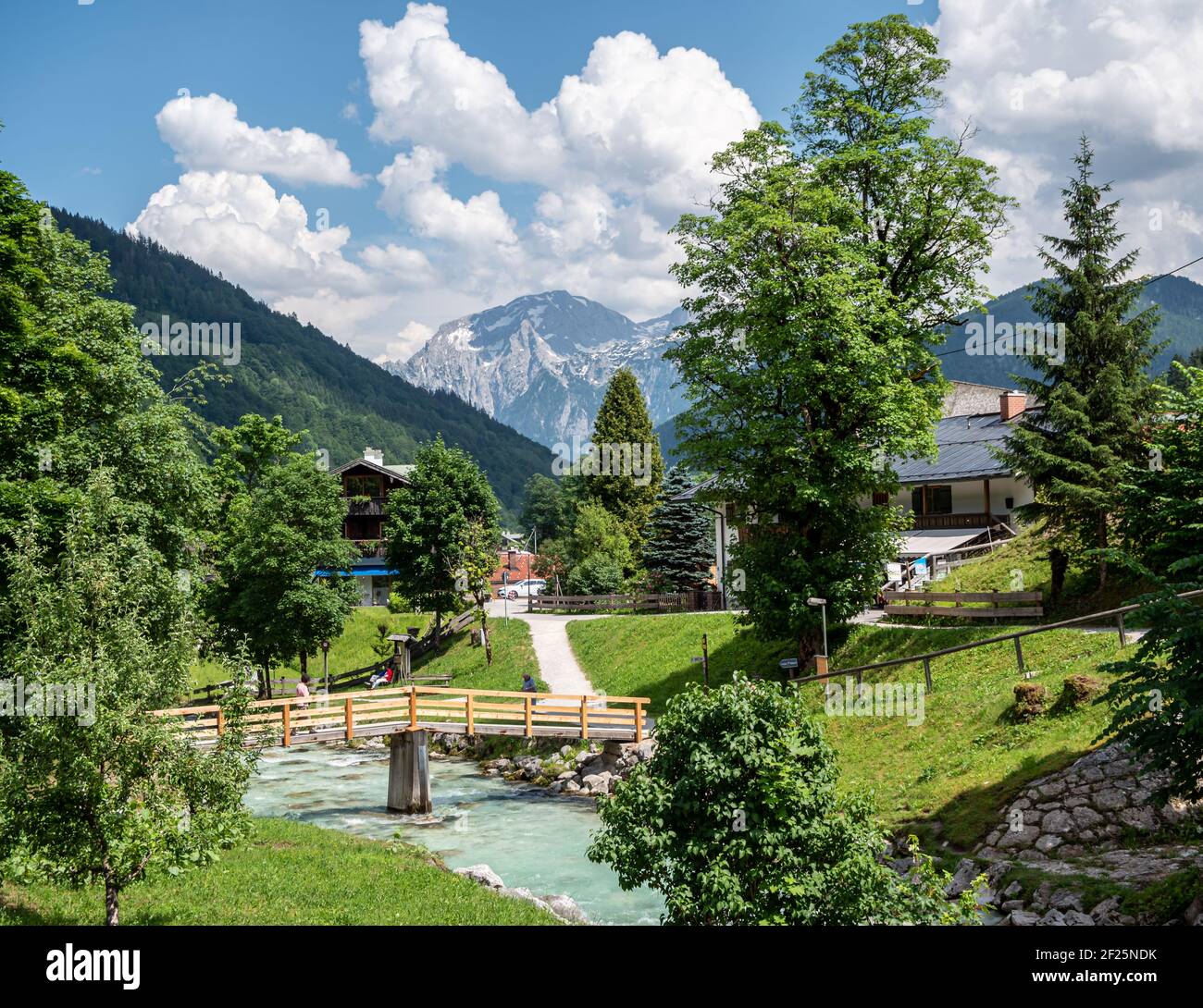Paesaggio nel Berchtesgadener Land Foto Stock