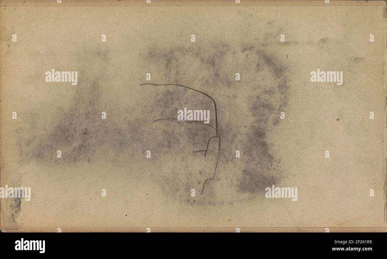 Studie.Page 8 da un libro di schizzo con 25 fogli. Foto Stock