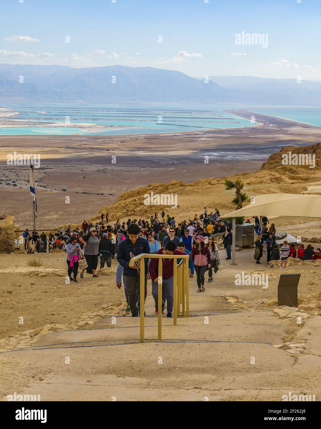 Masada National Park, Judea, Israele Foto Stock