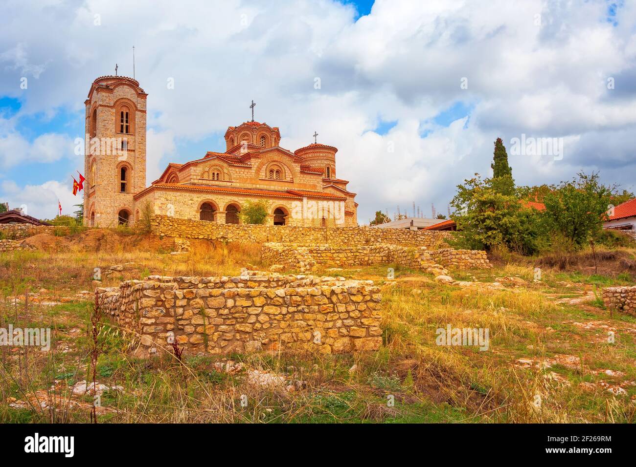 Chiesa, Plaosnik, Ohrid, Macedonia del Nord Foto Stock